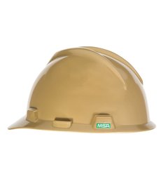 Casco MSA V-Gard jockey 475365, dorado, Fas-Trac III