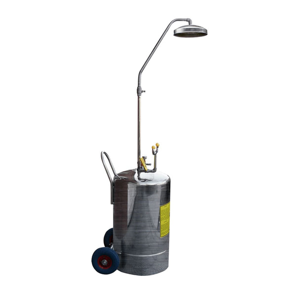 Ducha y lavaojos autónomos Steelpro BD-570A de acero inoxidable
