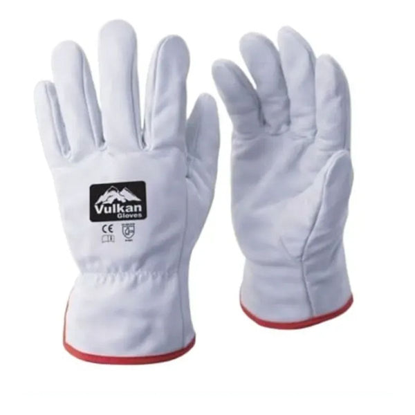 Guante de cuero badana blanco Vulkan Gloves