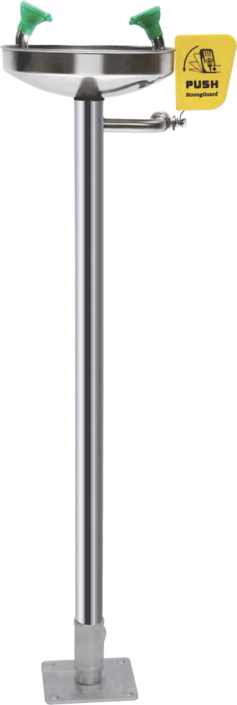 Lavaojos de pedestal StrongGuard BD-540C de acero inoxidable