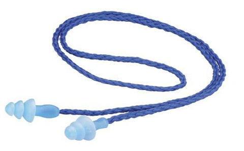 Tapón3M1290 azul con cordón trenzado; sin estuche