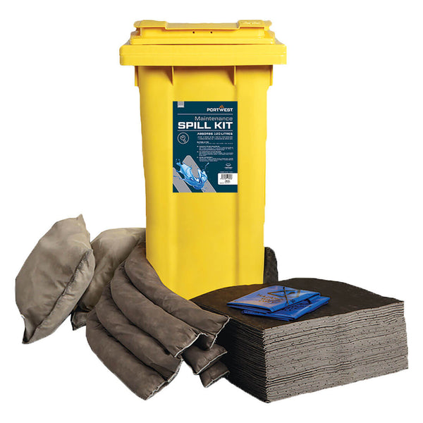 Kit antiderrames Portwest SM33 para mantenimiento, 120 litros