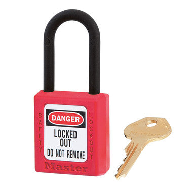 Candado Master Lock 406 dieléctrico rojo, arco 38 mm
