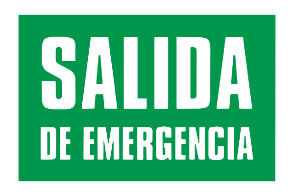 Señal de seguridad: salida de emergencia