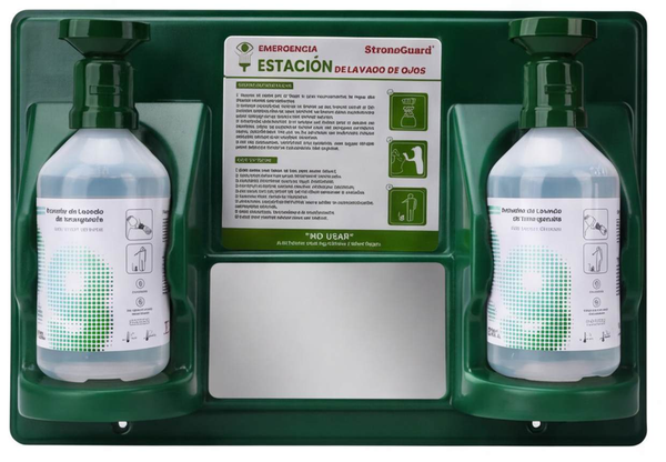 Estación lavaojos doble StrongGuard AY501, 2 × 500 ml