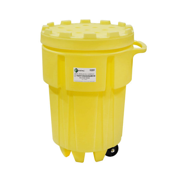 Tambor de salvamento ENPAC 1299-YE de 95 gal con ruedas