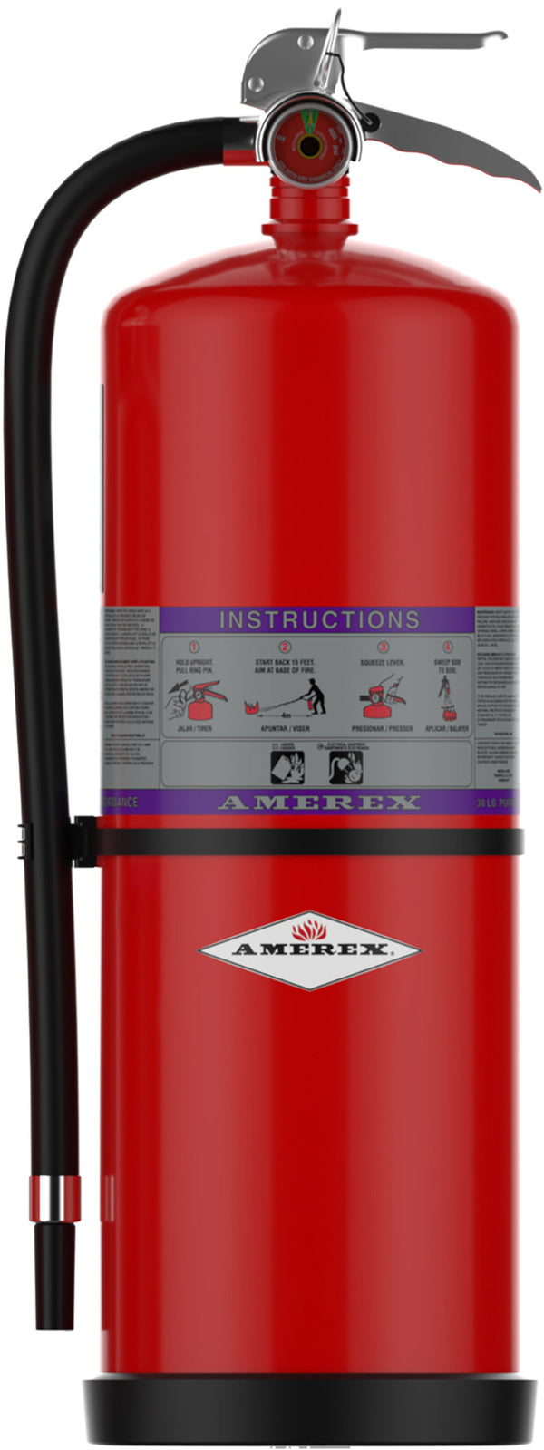 Extintor Amerex 718 de 30 lb Purple K BC serie Z Compliance Flow