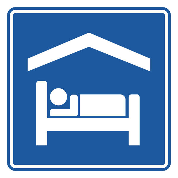 Señal de tránsito Hospedaje — I-12