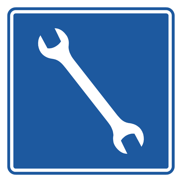 Señal de tránsito Servicio mecánico — I-18
