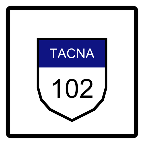 Señal de tránsito Símbolo que identifica la red vial departamental regional del “SINAC” — I-1C