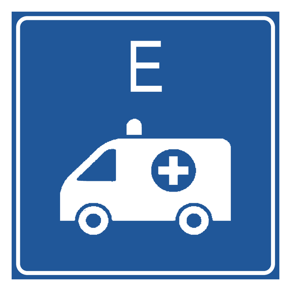 Señal de tránsito Estacionamiento de ambulancia — I-43