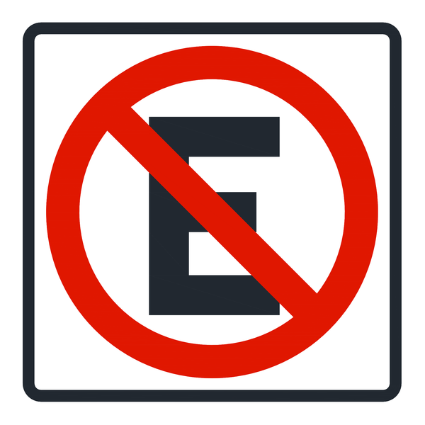 Señal de tránsito Prohibido estacionar — R-27