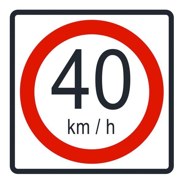 Señal de tránsito Velocidad máxima permitida — R-30
