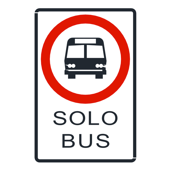 Señal de tránsito Circulación solo de buses — R-34