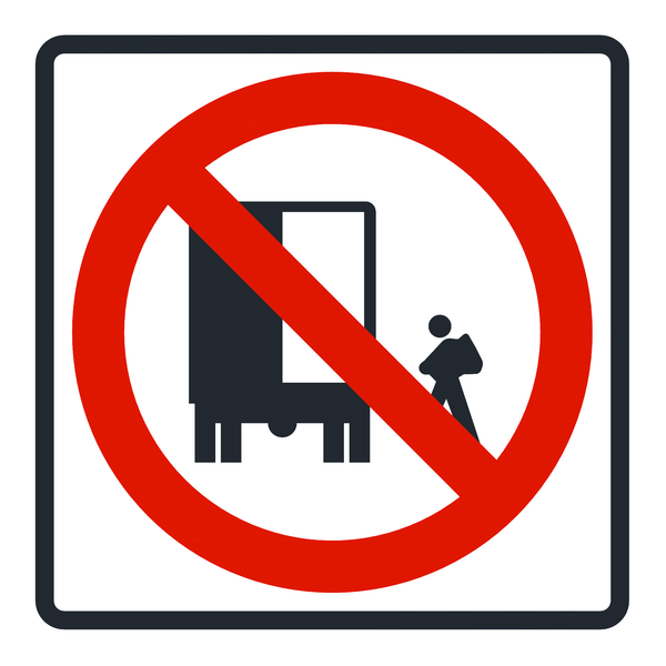 Señal de tránsito Prohibido la carga y descarga — R-52