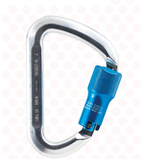 Mosquetón Yoke N-2853G de aluminio con doble seguro