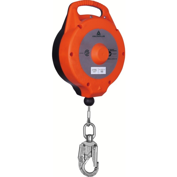 Bloque retráctil Delta Plus PROTECTOR ROUND AN12006U de 6 m