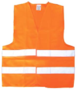 Chaleco reflectivo pesado Clute naranja 120g