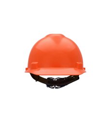 Casco MSA V-Gard jockey 10057444, naranja, One Touch; código 10057444