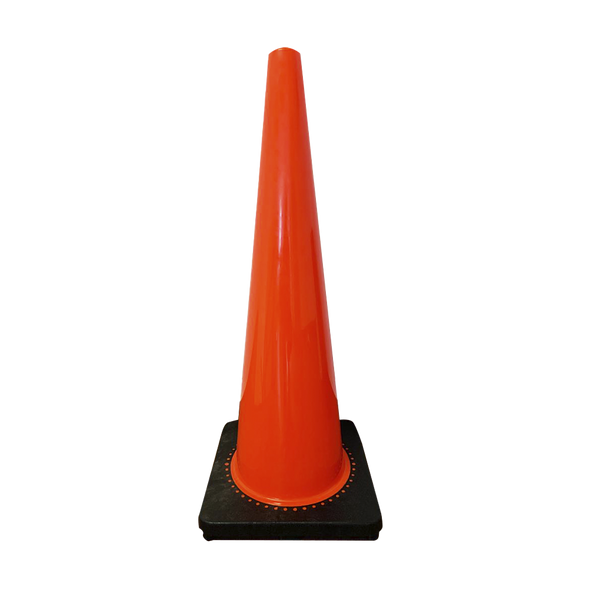 Cono TRX de PVC de 90 cm con base negra