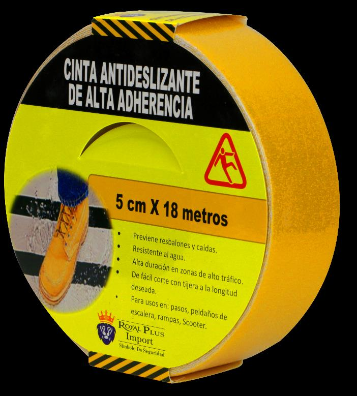 Cinta antideslizante Royal Plus 810AM amarilla, fotografía nativa original de referencia