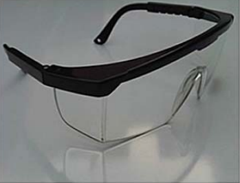 Lente de seguridad GALAXY GX10 claro antifog; imagen referencial de la ficha comercial