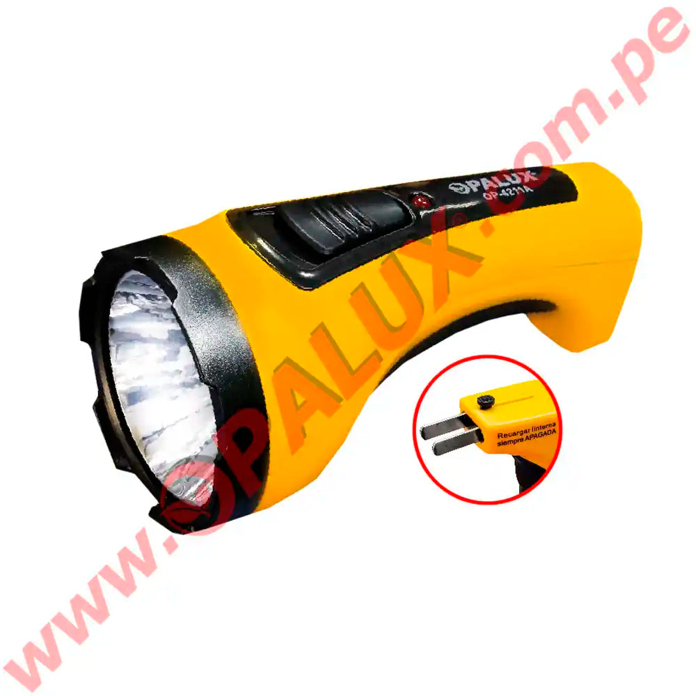 Linterna amarilla Opalux OP-4231A; sólo marca y dominio OPALUX