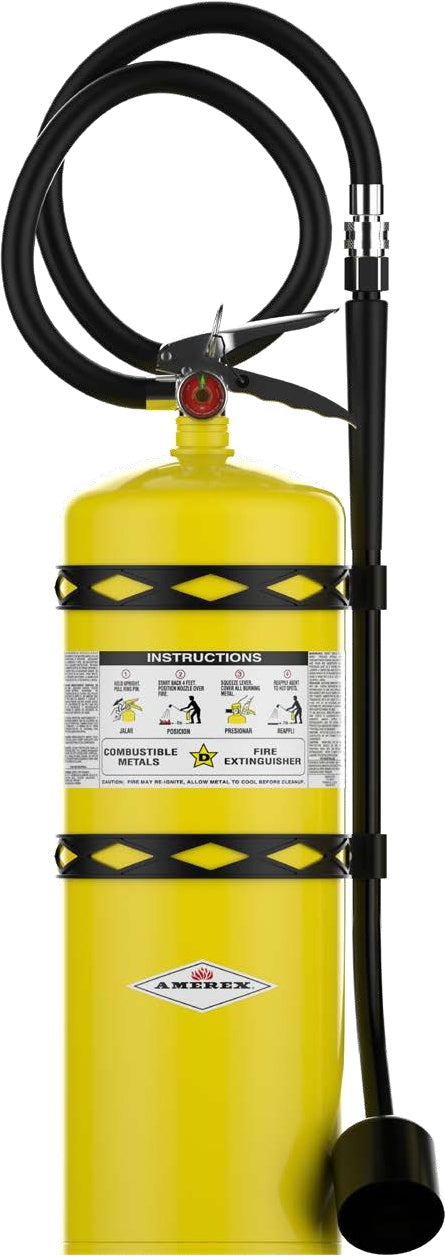 Extintor para metales clase D AMEREX B570 de 30 lb, fotografía del modelo