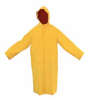 Abrigo de PVC SPRO amarillo; imagen familiar original de ficha comercial, no del lote