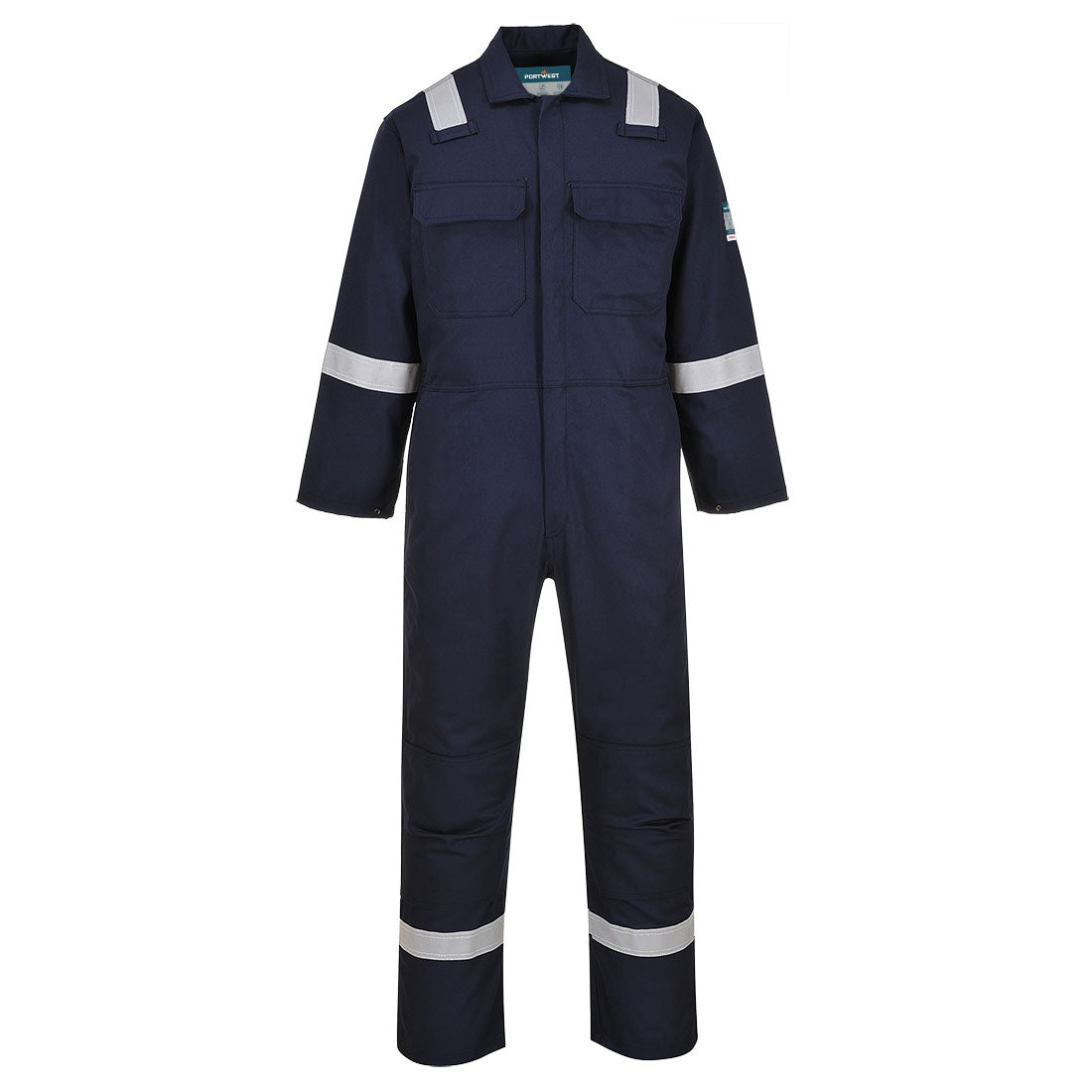 Mameluco Bizweld Iona Portwest BIZ5, azul marino y naranja
