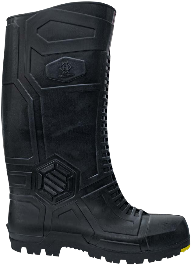 Bota minera de caucho Holz & Stein N202 con forro azul