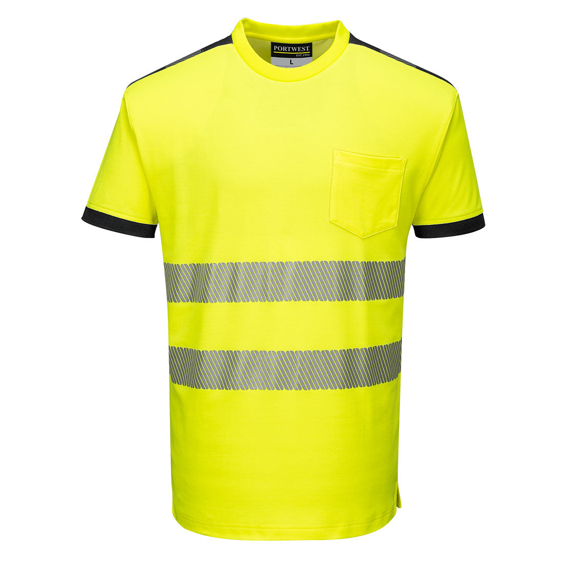 T181 - Camiseta m/c de alta visibilidad PW3 PORTWEST; variante T181YBR