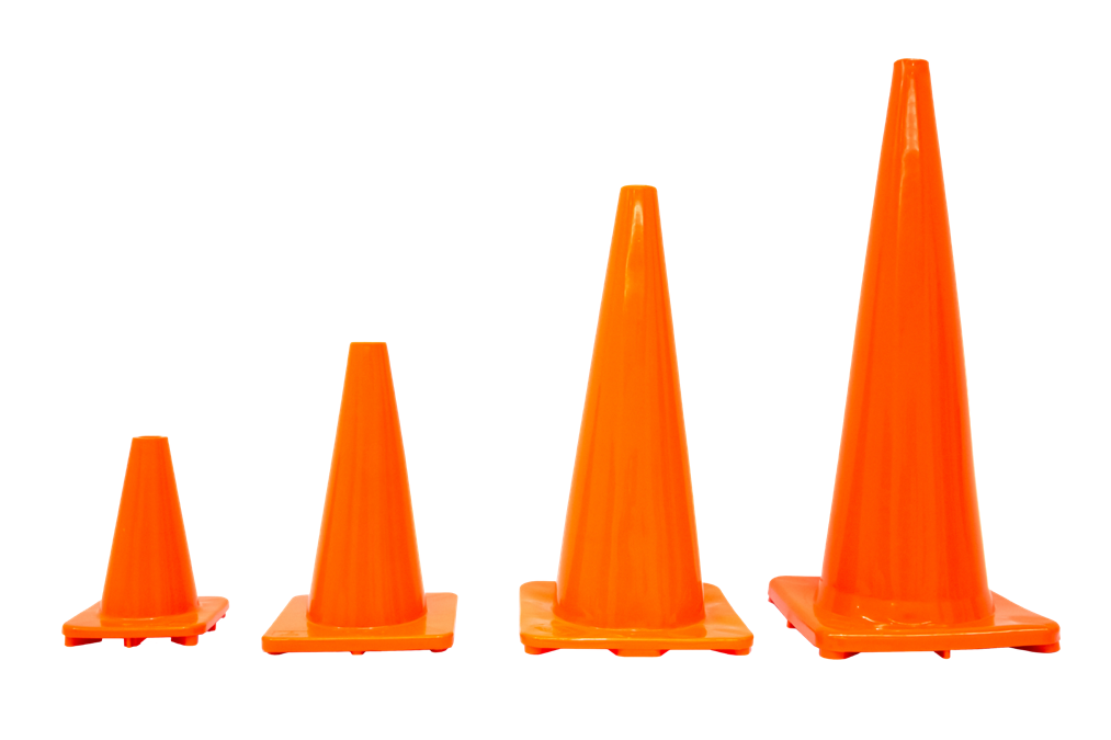 Cono de PVC Segpro CSNAR-12, naranja, 30 cm; fotografía del producto