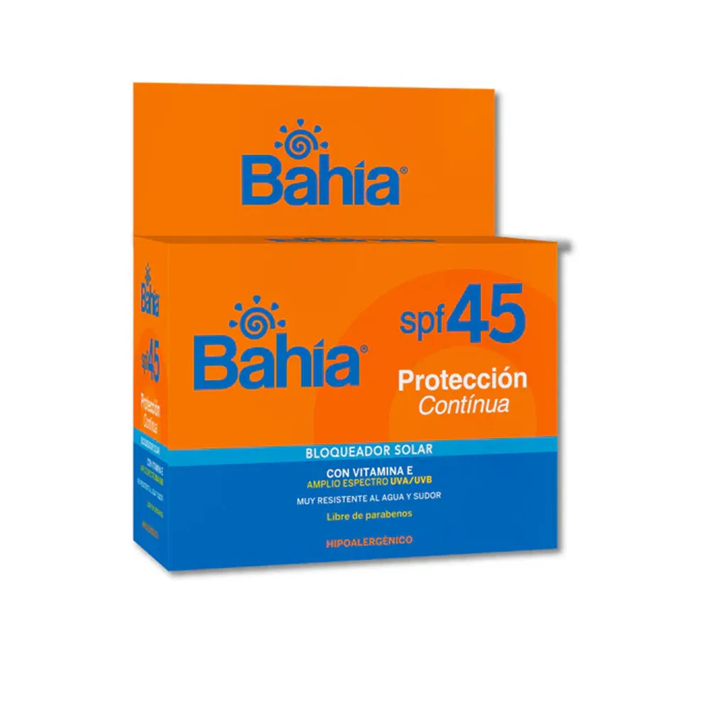 Protector solar Bahía Protección Continua SPF45 sachet10g caja20