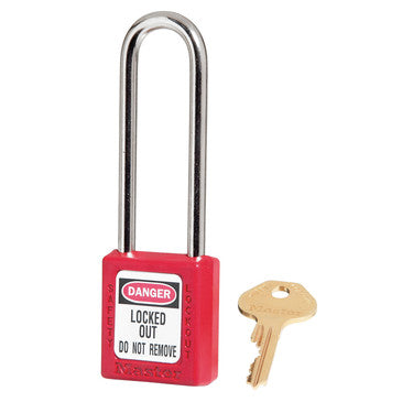 Candado Master Lock 410LT rojo, arco 76 mm