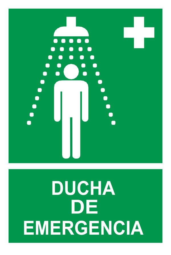 Señal de seguridad: ducha de emergencia