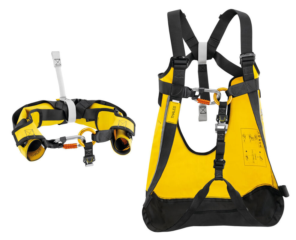 Lazo de salvamento y triángulo Petzl THALES C061AA00; fotografía oficial de producto o montaje referencial según descripción