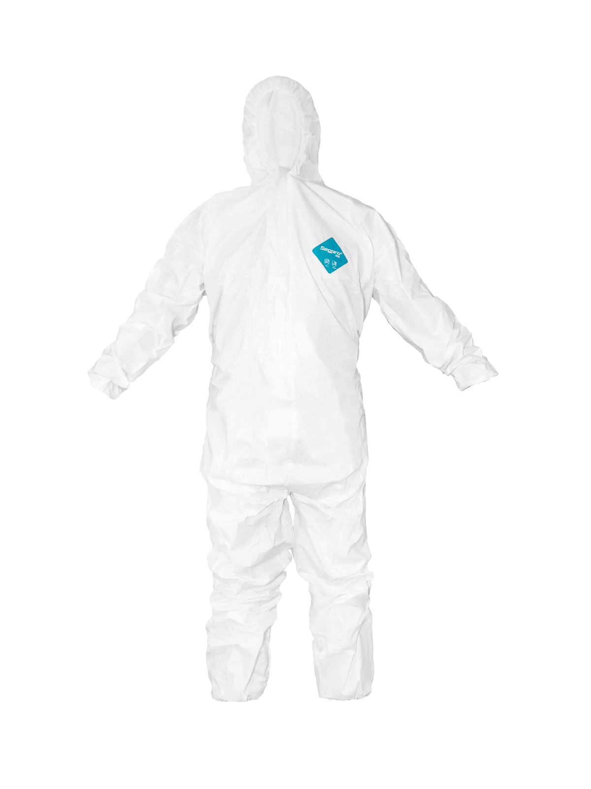 Traje descartable Segpro2000 blanco tipo 5 y 6 — fotografía nativa íntegra de la ficha de la marca