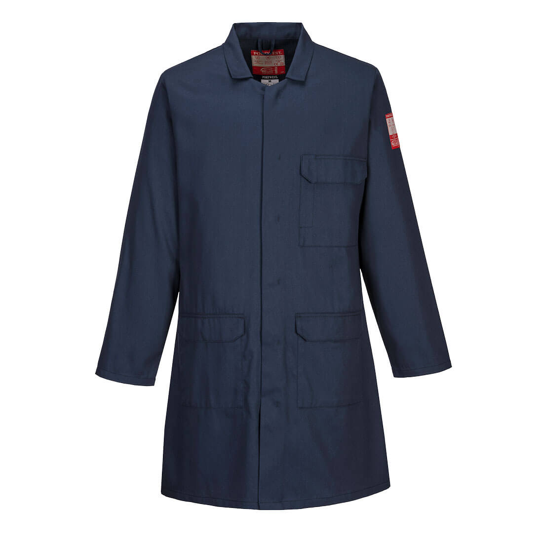 Bata Standard resistente a la llama Portwest FR34, azul marino