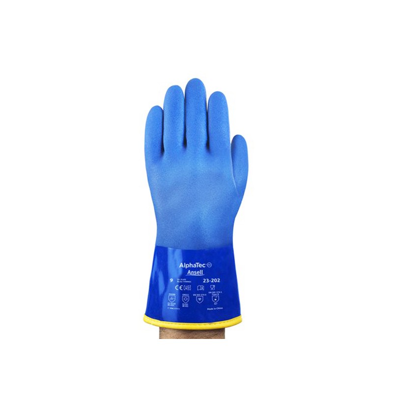 Guantes Ansell AlphaTec 23-202; fotografía del producto