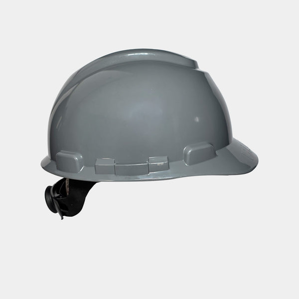 Casco de seguridad Clute Stark gris, suspensión ratchet de cuatro puntos