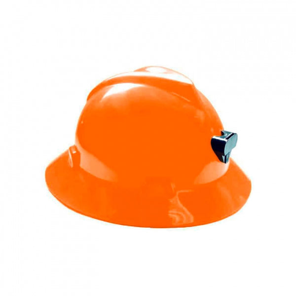 Casco minero MSA V-Gard 286435 naranja con portalámpara