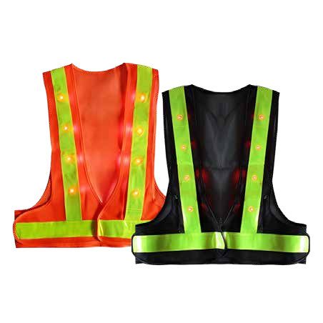 Chaleco de señalización StrongGuard con luces LED; imagen original de la ficha de marca; coloresfamiliaresreferenciales