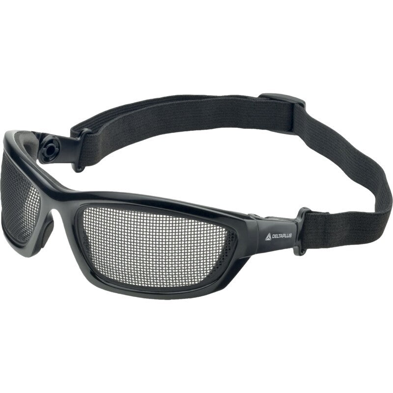 Anteojo DeltaPlus Airspec WELGG50 GG-50, pantalla de malla y banda elástica negra
