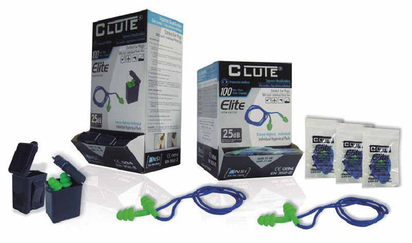 Tapón auditivo Clute Elite TPR con bolsa