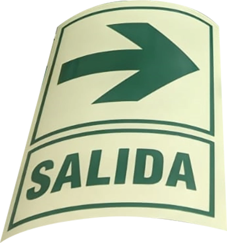 Muestra gráfica referencial para diseño de señal; no corresponde a un producto terminado ni acredita material, medidas o desempeño