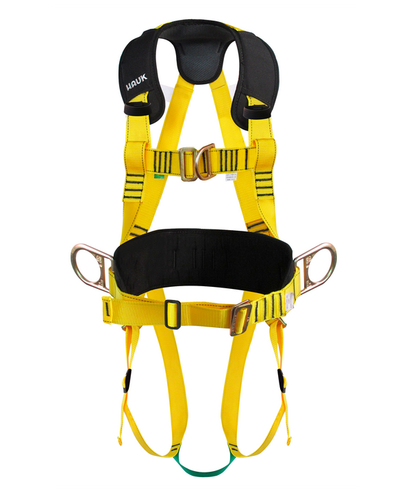 Arnés integral con apoyo lumbar, de 4 anillas Hauk I4A4HH