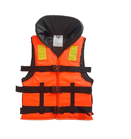 Chaleco Dynamo Eco Tiburón RC naranja con reposacabezas