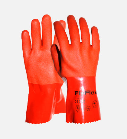 Guante Flyflex naranja con forro de algodón