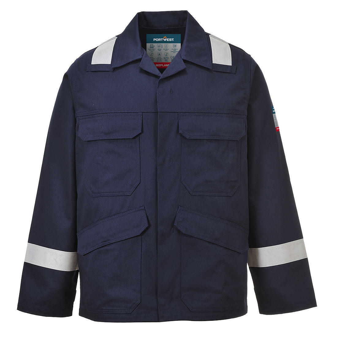 Chaqueta Bizflame Plus Portwest FR25, azul marino